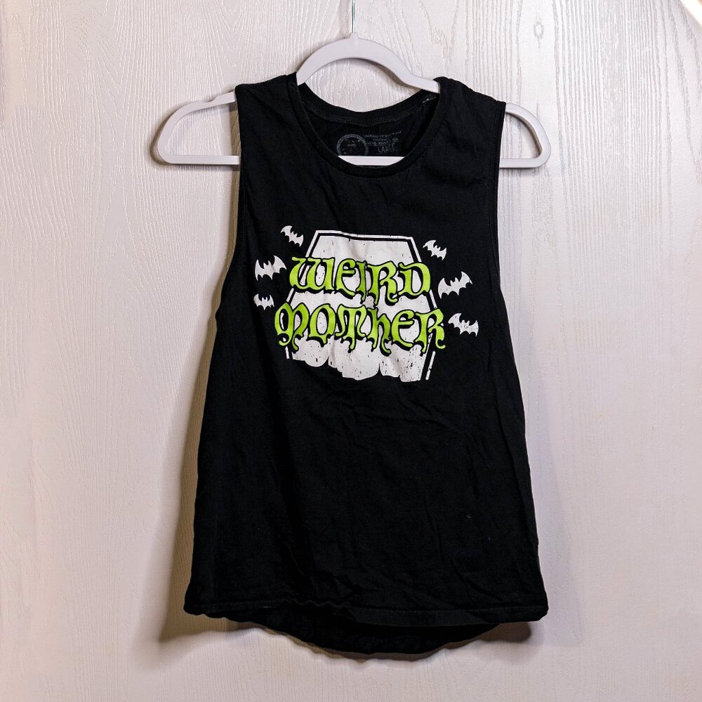 Drawings by Nicole Weird Mother Green Bat Tank Top - Large